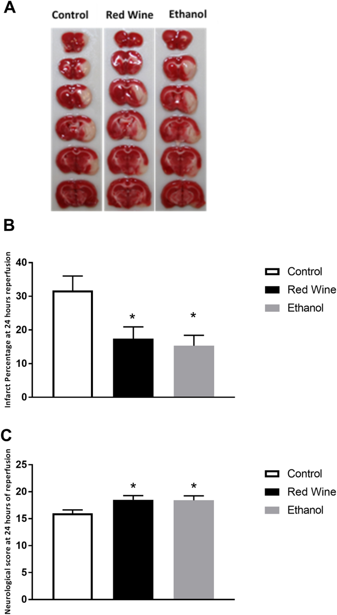 Effect of Low-Dose Alcohol Consumption on Inflammation Following Transient  Focal Cerebral Ischemia in Rats | Scientific Reports