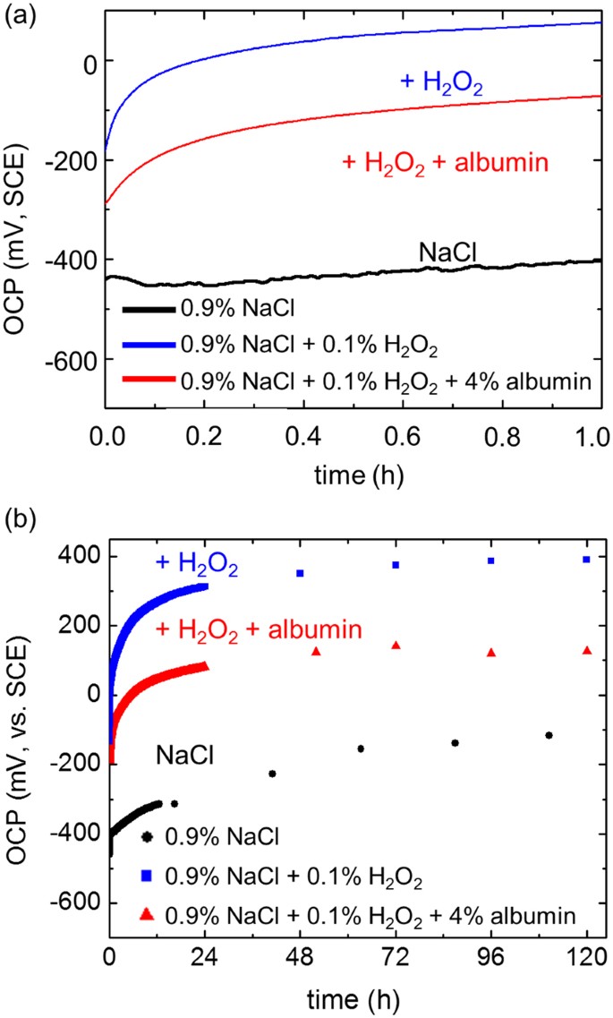 Time Dependent Enhanced Corrosion Of Ti6al4v In The Presence Of H 2 O 2 And Albumin Scientific Reports