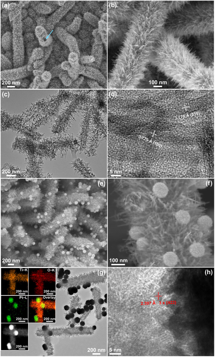 Plasmonic Pt Nanoparticles Tio 2 Hierarchical Nano Architecture As A Visible Light Photocatalyst For Water Splitting Scientific Reports