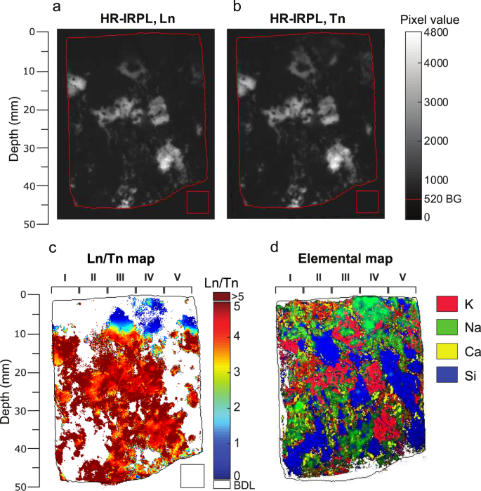 Optical Bleaching Front In Bedrock Revealed By Spatially Resolved Infrared Photoluminescence Scientific Reports