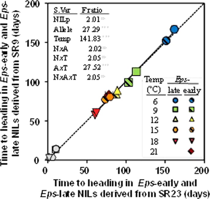 Earliness Per Se By Temperature Interaction On Wheat Development Scientific Reports