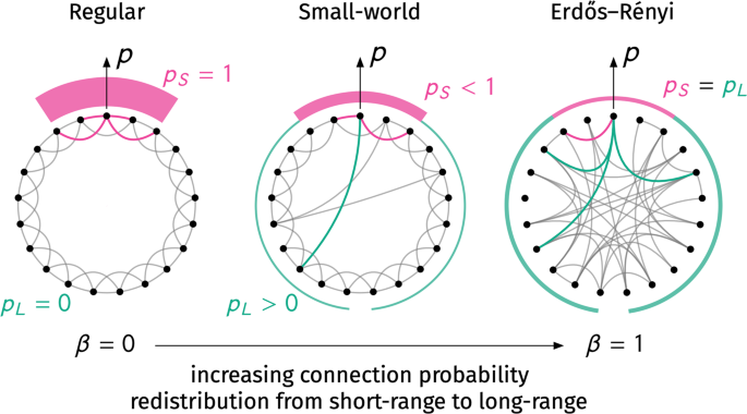 Generalization Of The Small World Effect On A Model Approaching The Erdos Renyi Random Graph Scientific Reports