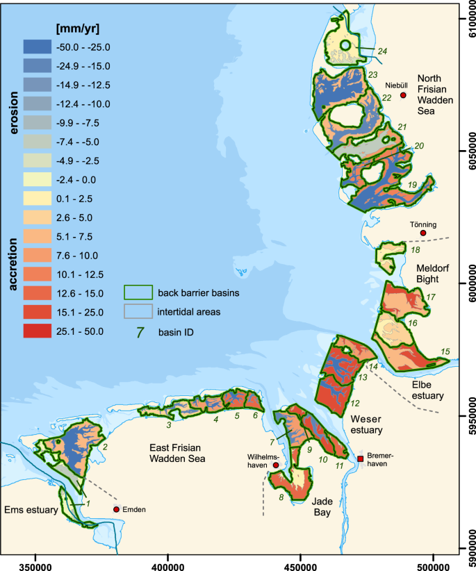 pix Waddenzee Map german wadden sea