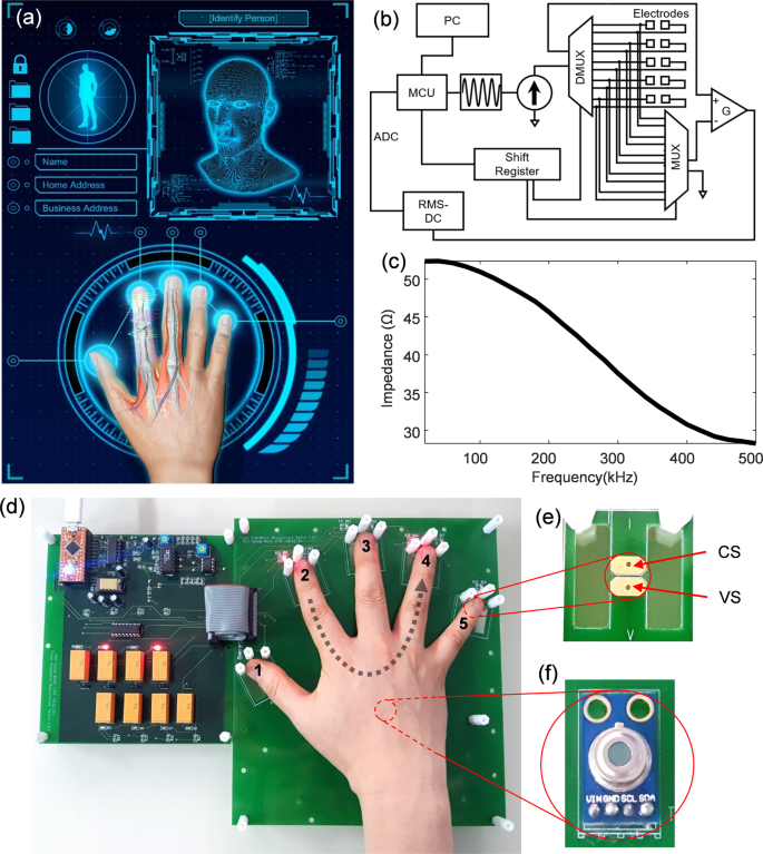 Ratiometric Impedance Sensing of Fingers for Robust Identity Authentication  | Scientific Reports