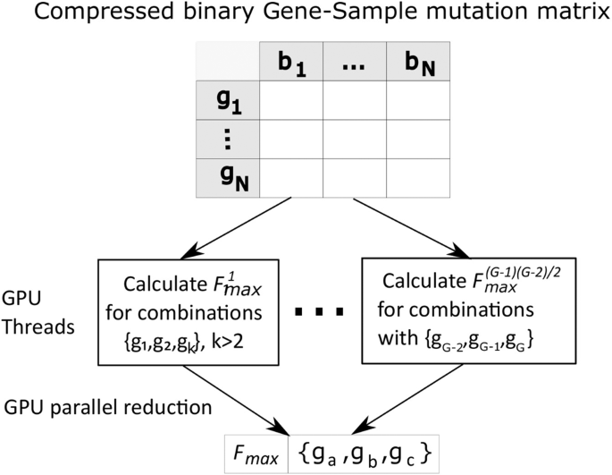 Identifying Multi Hit Carcinogenic Gene Combinations Scaling Up A Weighted Set Cover Algorithm Using Compressed Binary Matrix Representation On A Gpu Scientific Reports