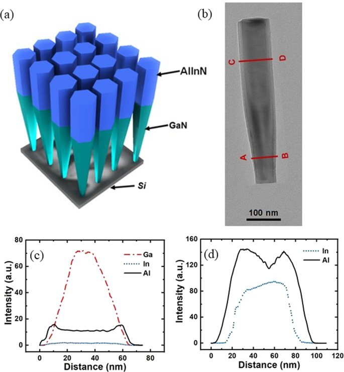 Epitaxial Growth and Characterization of AlInN-Based Core-Shell Nanowire  Light Emitting Diodes Operating in the Ultraviolet Spectrum | Scientific  Reports