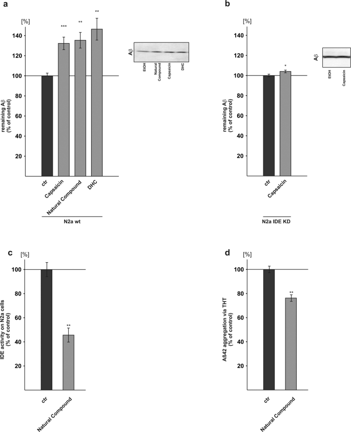 The Impact Of Capsaicinoids On App Processing In Alzheimer S Disease In Sh Sy5y Cells Scientific Reports