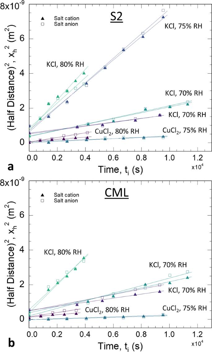 Measurement of moisture-dependent ion diffusion constants in wood cell wall  layers using time-lapse micro X-ray fluorescence microscopy | Scientific  Reports