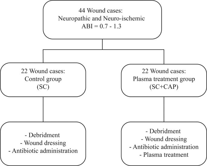 Cold Atmospheric Plasma As An Effective Method To Treat Diabetic Foot Ulcers A Randomized Clinical Trial Scientific Reports