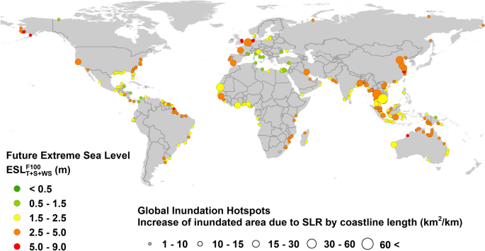 Projections of global-scale extreme sea levels and resulting ...