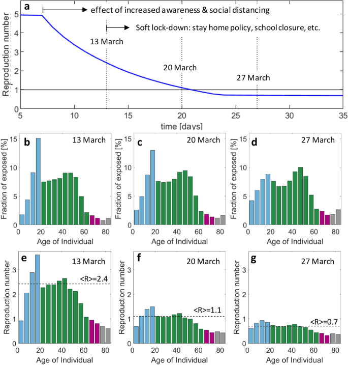 Age-stratified discrete compartment model of the COVID-19 epidemic with  application to Switzerland | Scientific Reports