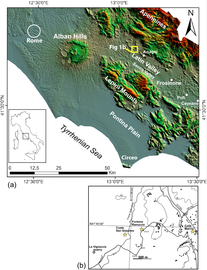 Environmental Evolution Faunal And Human Occupation Since 2 Ma In The Anagni Basin Central Italy Scientific Reports