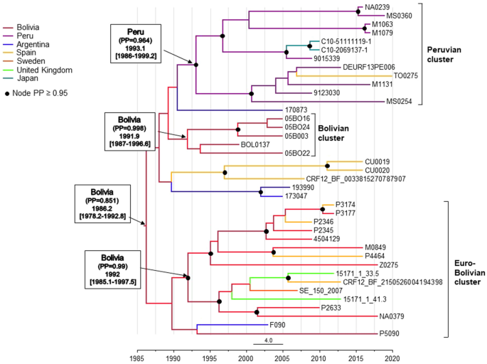 Identification Of Crf89 Bf A New Member Of An Hiv 1 Circulating Bf Intersubtype Recombinant Form Family Widely Spread In South America Scientific Reports
