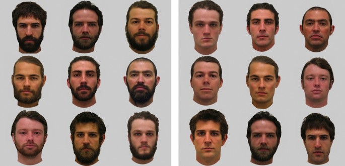 Facial hair may slow detection of happy facial expressions in the 