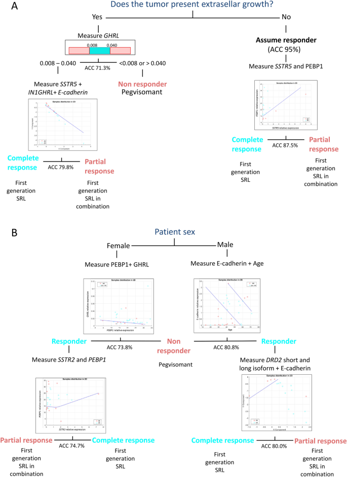 Data mining analyses for precision medicine in acromegaly: a proof