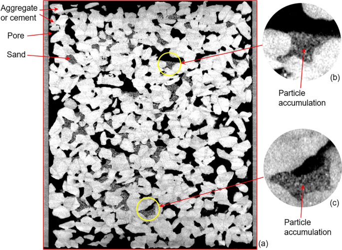 Frontiers  Numerical simulation study on pore clogging of pervious  concrete pavement based on different aggregate gradation