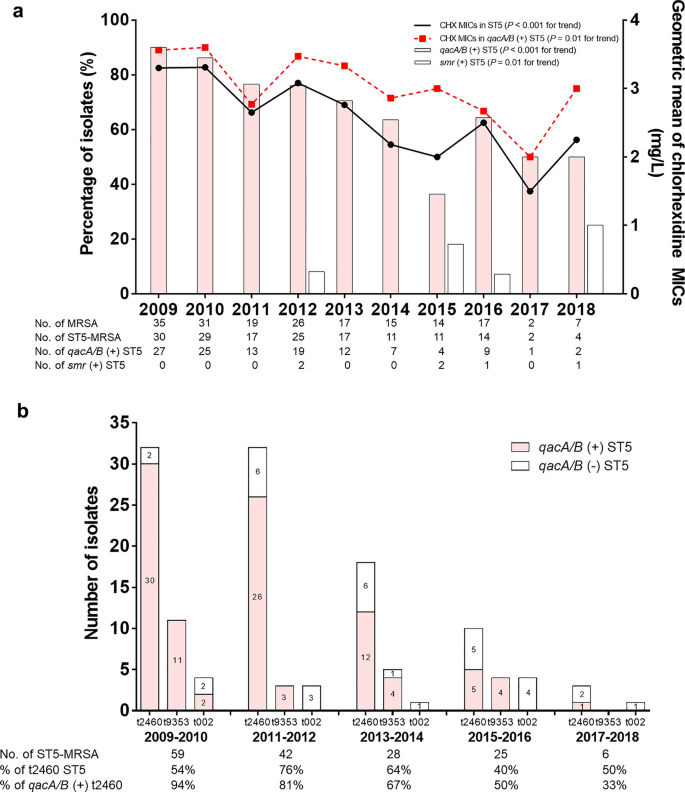 Clinical Impact Of And Microbiological Risk Factors For Qaca B Positivity In Icu Acquired St5 Methicillin Resistant Sccmec Type Ii Staphylococcus Aureus Bacteremia Scientific Reports