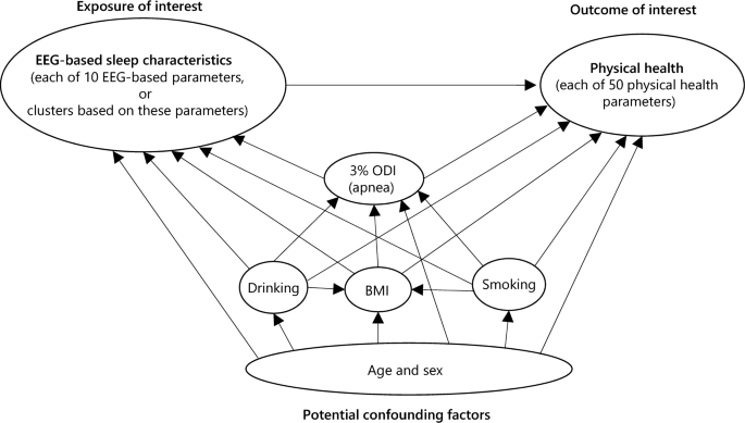 Association between electroencephalogram-based sleep 