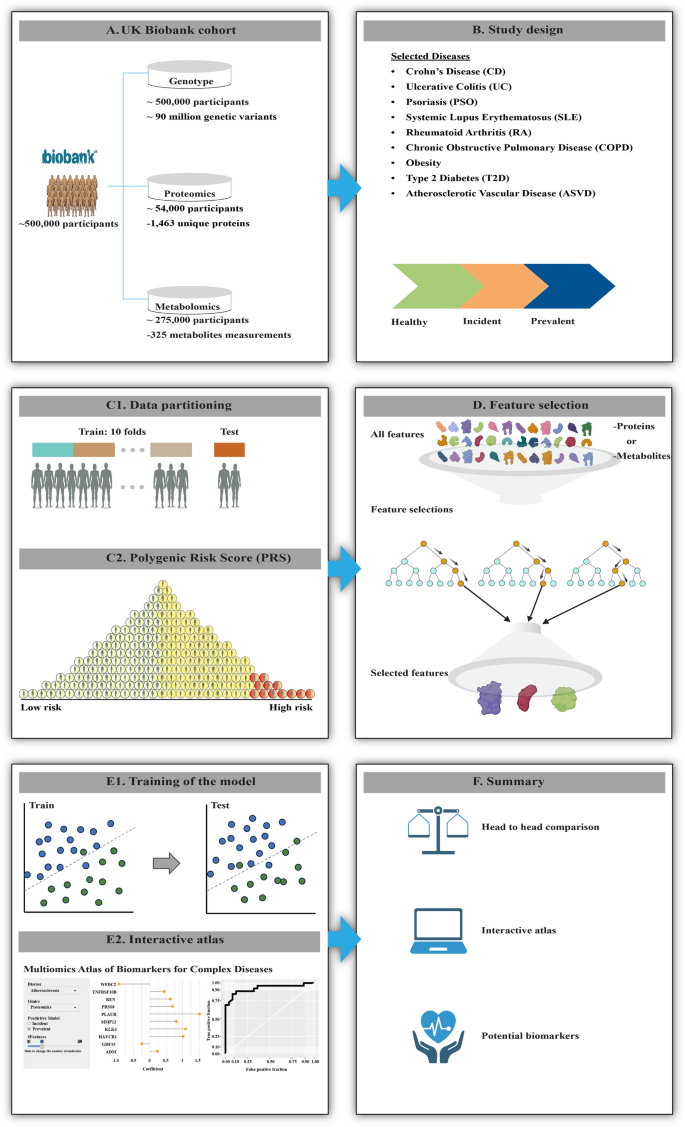 An interactive atlas of genomic, proteomic, and metabolomic 