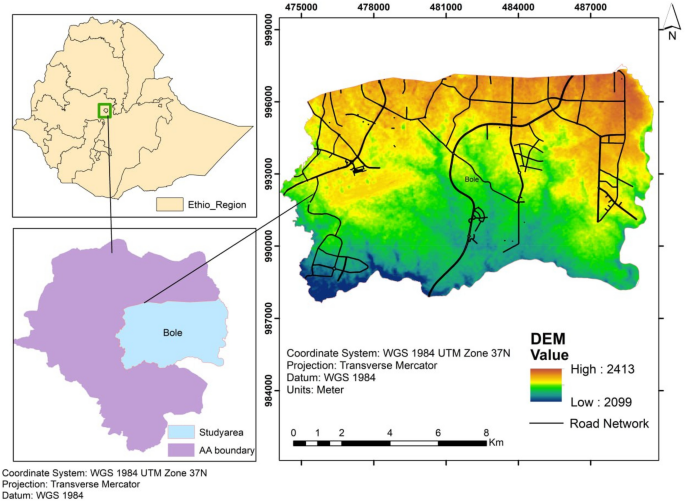 Spatiotemporal modeling and mapping of traffic crashes using R programming and GIS: a case study of Bole sub city, Addis Ababa, Ethiopia – Nature