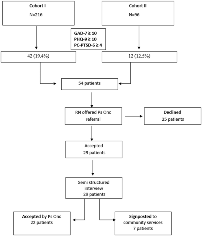 A feasibility study of distress screening with psychometric evaluation ...