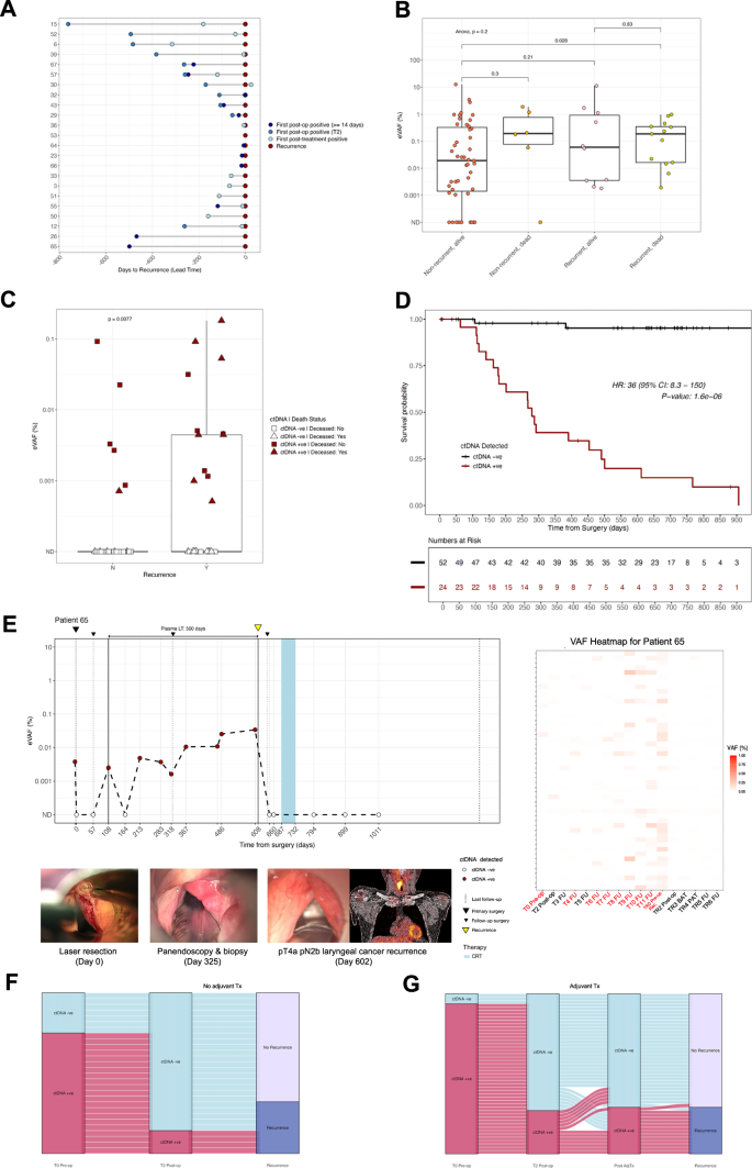 Fig. 3: ctDNA analysis in plasma to monitor for MRD and recurrence.