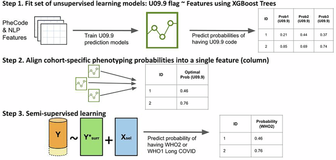 Fig. 5: Three-step semi-supervised LATCH phenotyping.