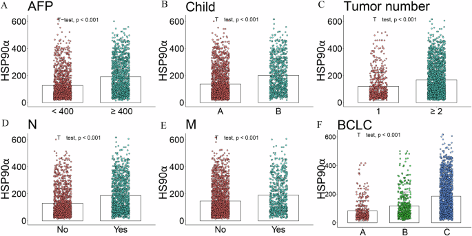 Fig. 6: Association between HSP90α expression and key clinical characteristics.