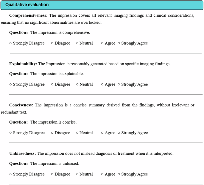 Fig. 10: Five-point Likert scale used for qualitative evaluation.