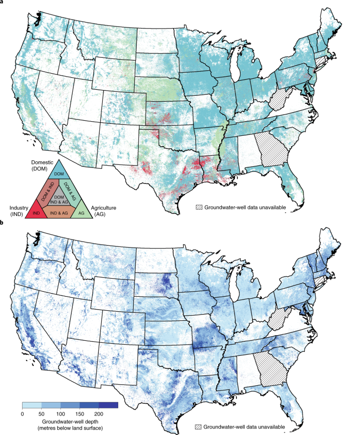 South Dakota Water Well Map Deeper Well Drilling An Unsustainable Stopgap To Groundwater Depletion |  Nature Sustainability