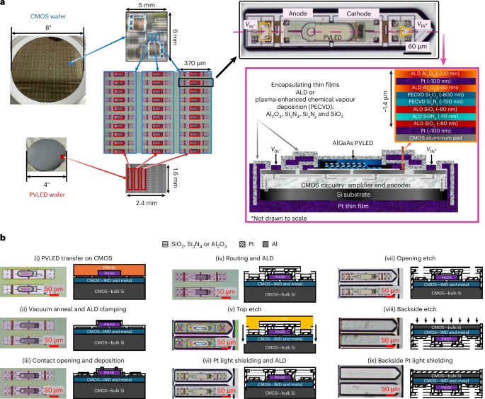 Fig. 2: MOTE integration fabrication flow.