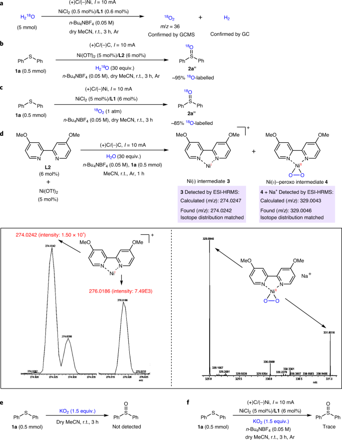 Electrochemically Induced Nickel Catalysis For Oxygenation Reactions With Water Nature Catalysis