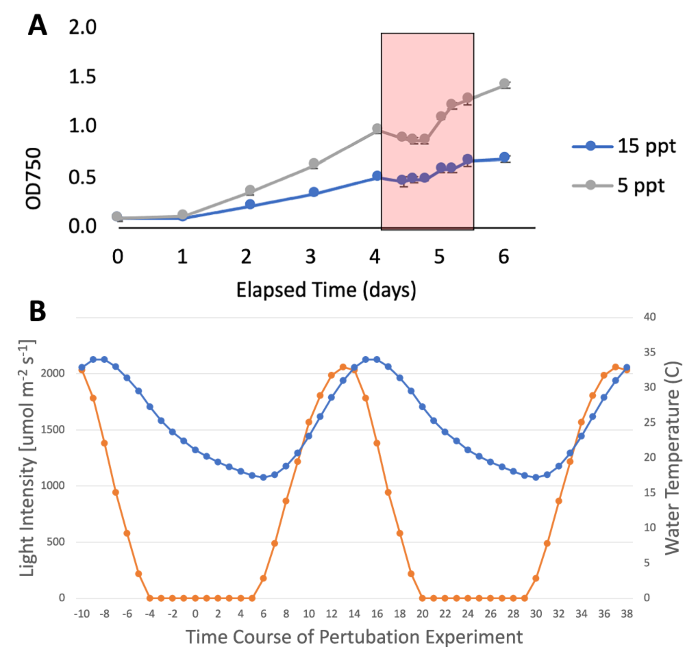 Fig. 2: Perturbation study of salt stress in Scenedesmus obliquus UTEX393.