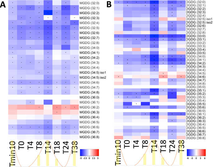 Fig. 6: Lipidomic response of Scenedesmus obliquus UTEX393 under salt stress.