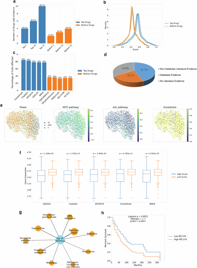 Fig. 6: Case study of drug screening in melanoma cells.