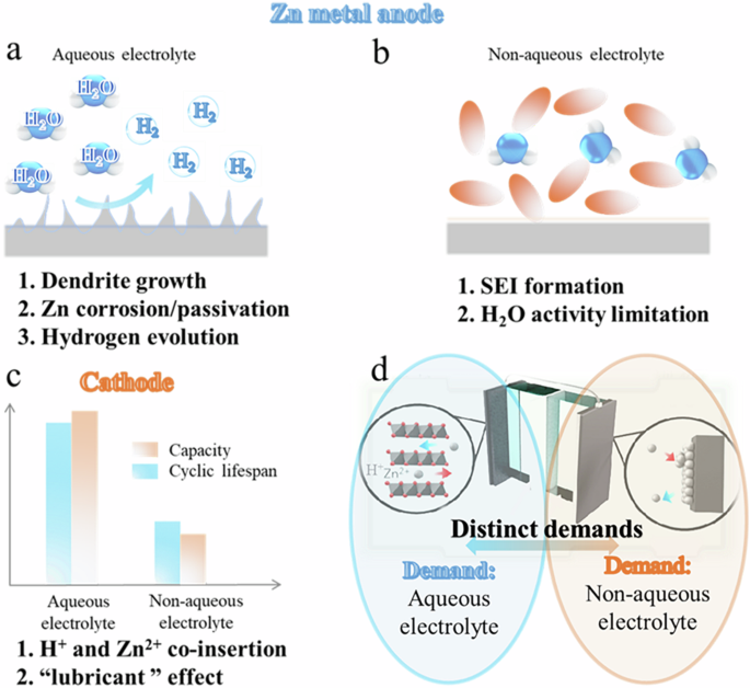 Design of asymmetric electrolytes for aqueous zinc batteries ...