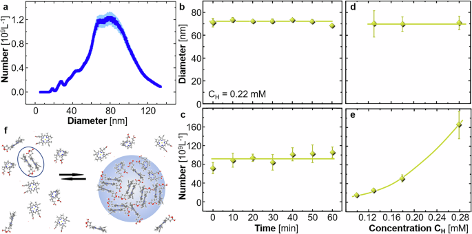 Fig. 3: Mesoscopic hematin-rich clusters.