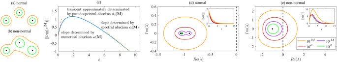 Fig. 1: Difference between normal and non-normal transients.