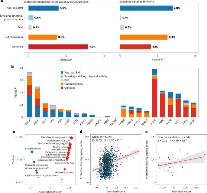 Fig. 7: Determinants of PHAS and its comprising proteins.