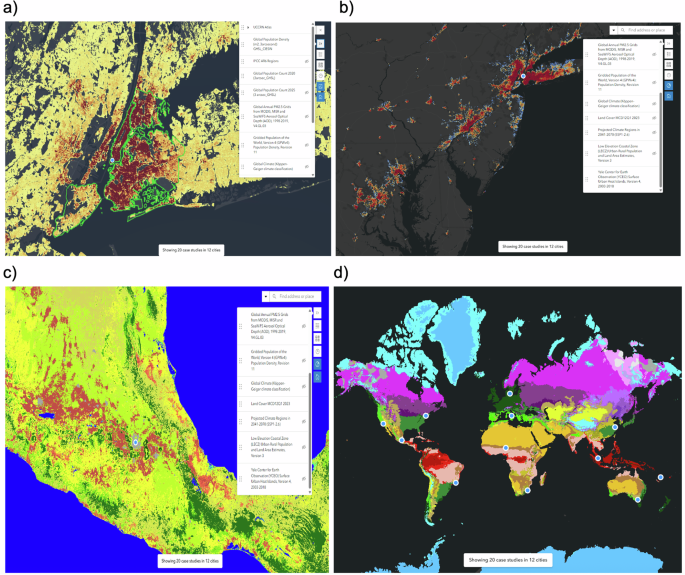 Fig. 3: Key data layers in the UCCRN City CSA.