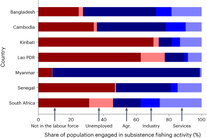 Fishing for subsistence constitutes a livelihood safety net for populations  dependent on aquatic foods around the world