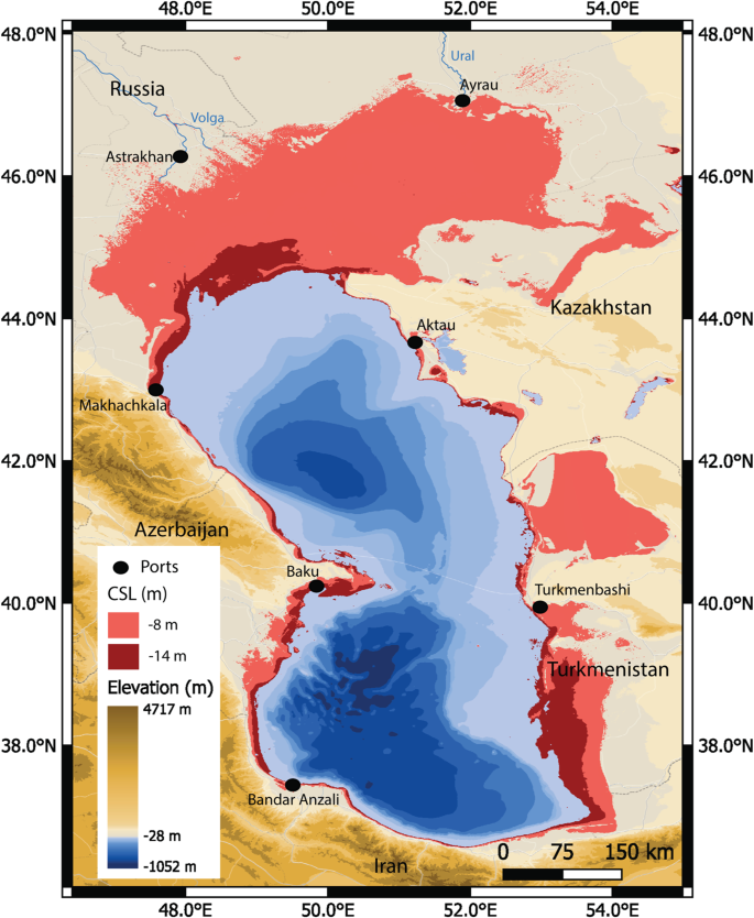 Water regime of the region of the Kara-Bogaz-Gol gulf.