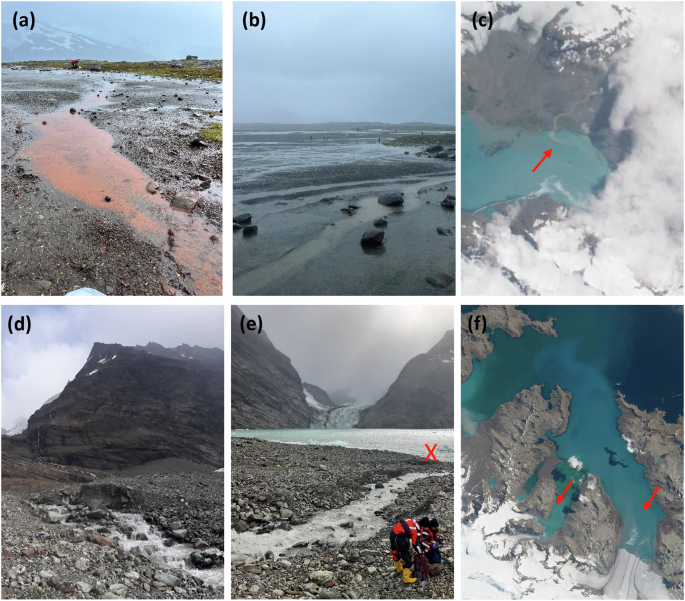 Fig. 2: Sampling locations of the natural Fe sources on South Georgia Island.