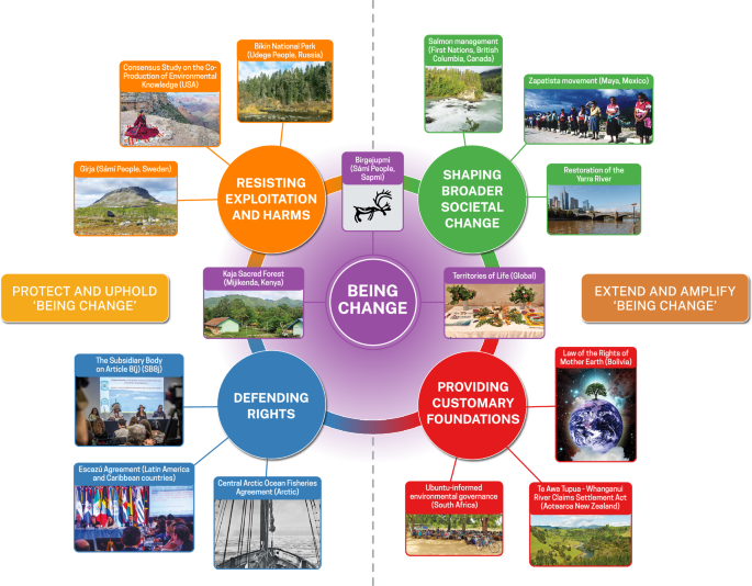 Fig. 1: Indigenous Peoples’ and local communities’ roles as agents of transformative change for sustainability.