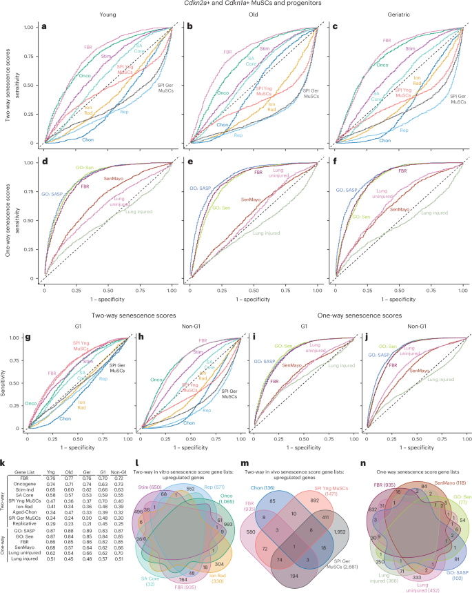 Fig. 4: Evaluation of accuracy of senescence scoring methods.