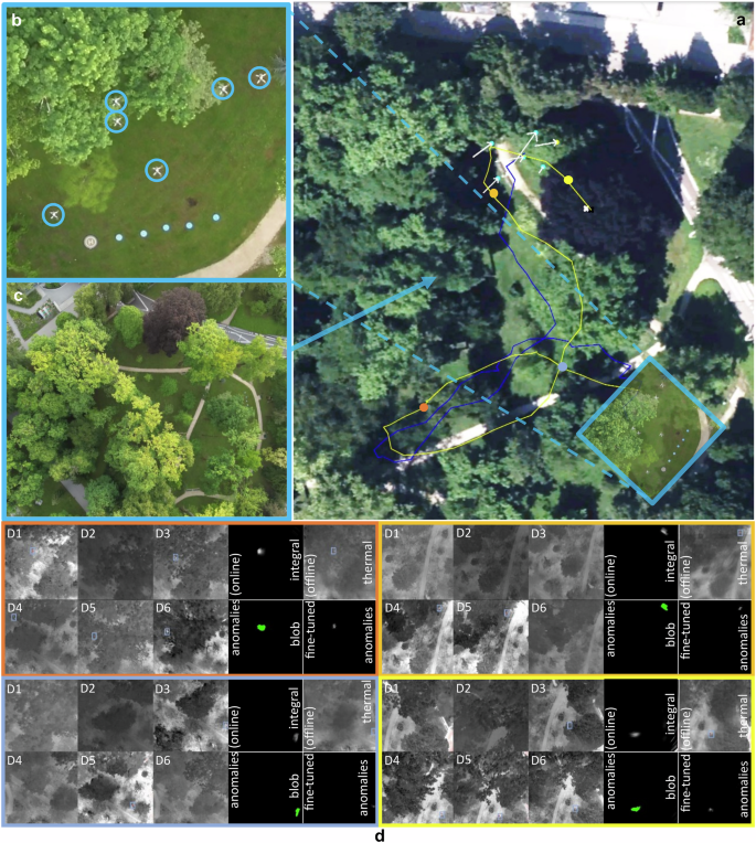 Fig. 6: Detection and Tracking of Moving Targets in Dense Forest.