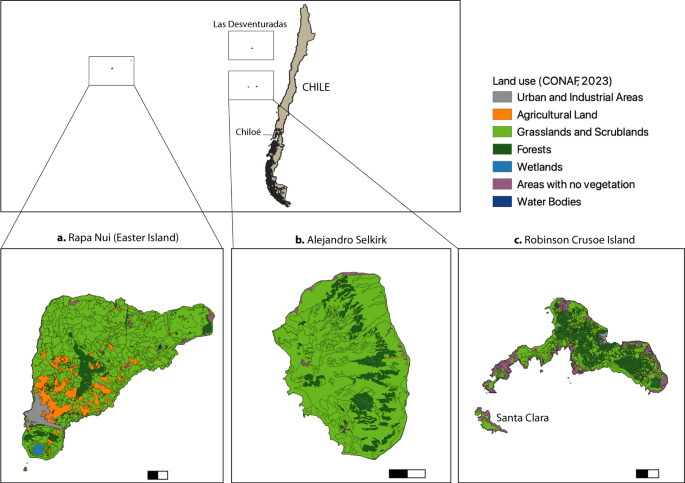 Fig. 2: Chile’s island territories.