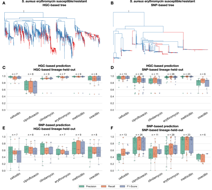 Fig. 3: Lineage-held-out evaluation and cross-lineage performance.