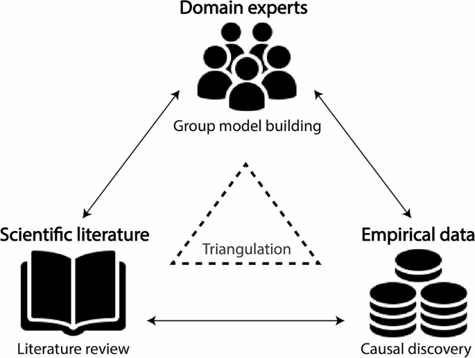 Triangulation for causal loop diagrams: constructing biopsychosocial models using group model building, literature review, and causal discovery