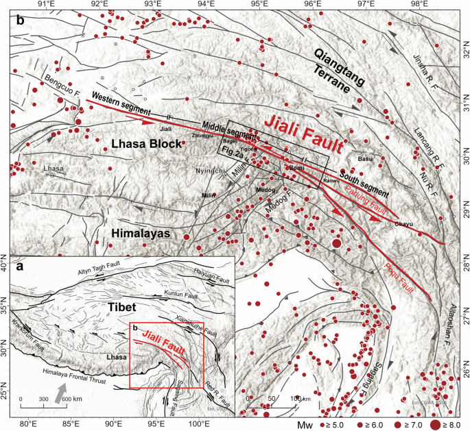 Spatial segmentation of Jiali Fault’s Holocene activity in the southeastern Tibetan Plateau